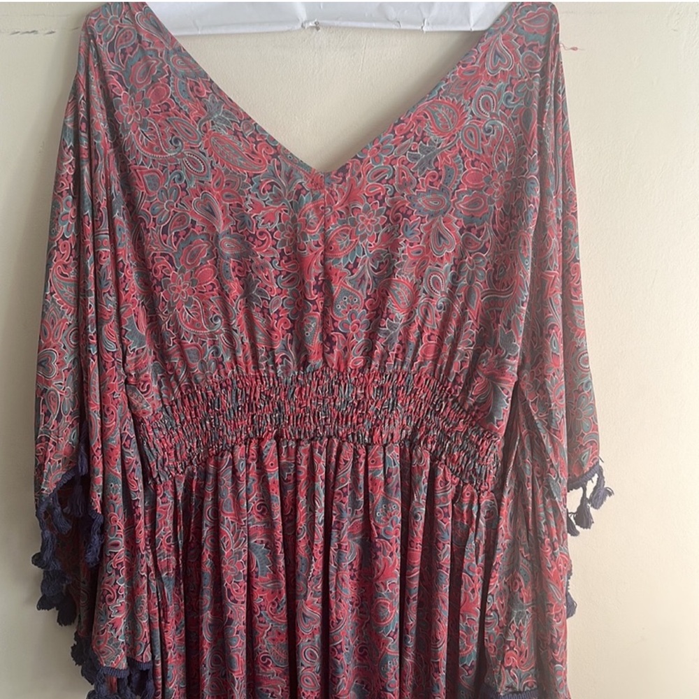 RAGA Electric Love Colorful Patterned Maxi Dress Size M Anthropologie NWTS - Picture 6 of 8